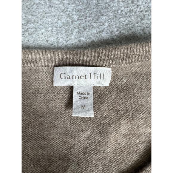Garnet Hill Women's Brown Button Down Cashmere Sweater Size Medium - Picture 7 of 8